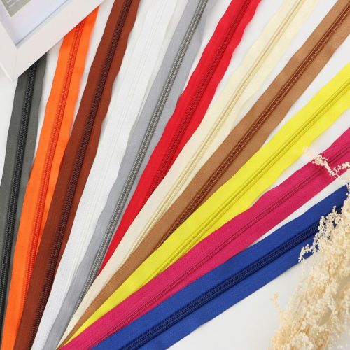 Multicolored heavy duty nylon zippers for sweater