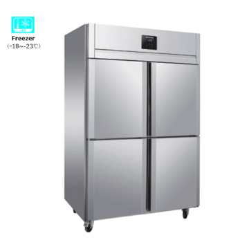 RAWEN ICFZD 4-Door Stainless Steel Commercial Refrigerator Freezer for Seafood and Meat