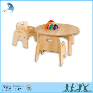 kindergarten eco-friendly baby furniture round baby Table and chairs