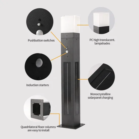 Solar-Powered Waterproof Bollard Light for Outdoor Pathway and Garden