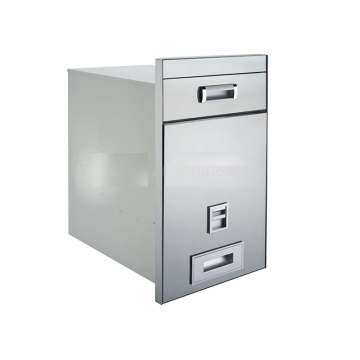 Stainless Steel Rice Dispenser Storage Bin for Kitchen Cabinets