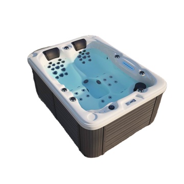 Modern 3-Person Acrylic Outdoor Spa Tub with 51 Jets