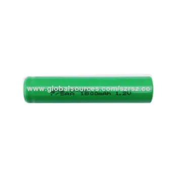 NiMH Battery, 1.2V, 1800mAh Capacity