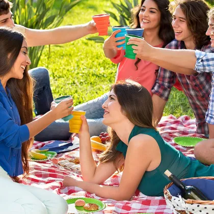 Silicone Collapsible Travel Cup Portable Drinking Cup