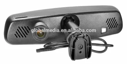 Car rearview mirror with 4.3 inch LCD dash cam 1080P HD video recording Ambarella A7 DVR with camera