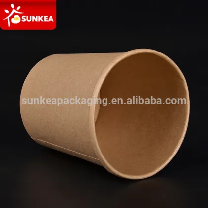 Paper soup pail, cup a soup, packaging for soup