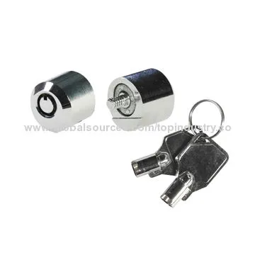 Computer Screw Locks, Zinc Alloy Housing and Brass Cylinder