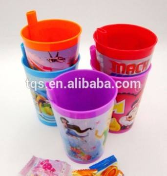 BPA free cheap promotional gifts/260ml juice drinking bottle/Ice cream cup