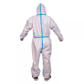 Disposable Nonwoven white medical coverall with tape