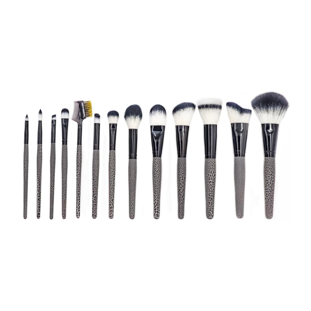 Ensemble de brosses de maquillage de la poignée d'impression animale de 13 PCS