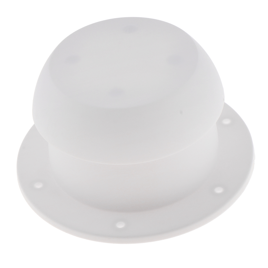 Mushroom Head White RV Motorhome Round Exhaust Outlet Vent Cap Replacement