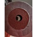 Aluminum oxide fiber disc polishing and finishing