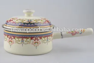 Small ceramic cooking enamel pot pan