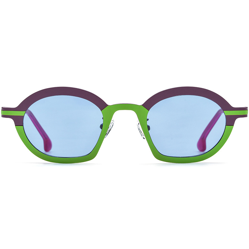Two-Color Polarized Titanium Sunglasses