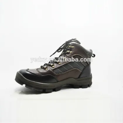 thick anti skid rubber sole hiking climbing hook men best genuine leather hiking boots