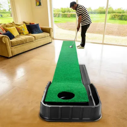 Green Golf Putting Mat Essential for Golf Training