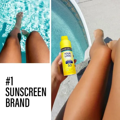 OEM Waterproof Sun Protection Spray SPF 50 Sunscreen Whitening Sunblock