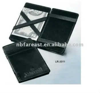 Magic Trick Wallet Black Secret Money Clips Purse New