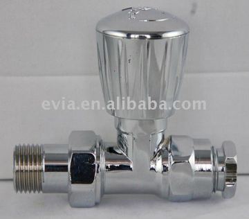 L Shape alibaba TA made in china new product Plastic handle brass body radiator valve