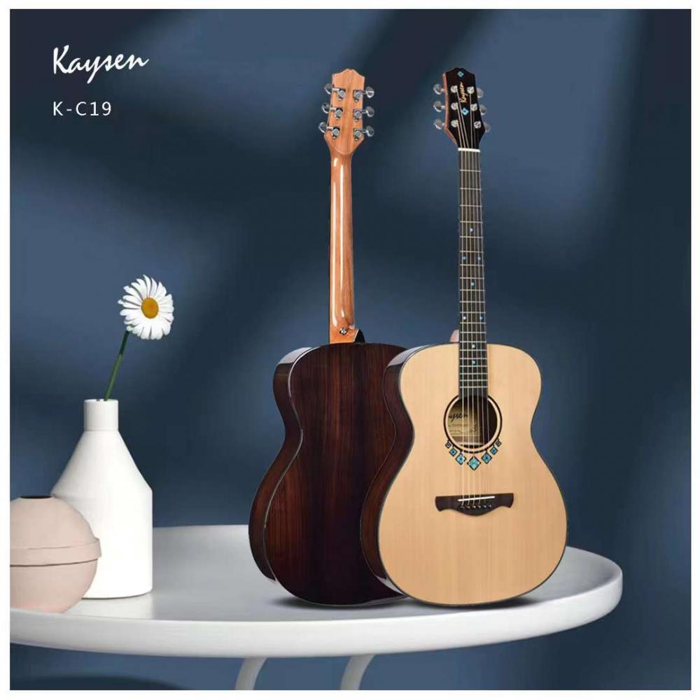 Kaysen Guitar K C19 Solid Top Acoustic Guitar 6