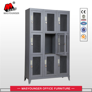 soldier use lock metal mesh locker with feet