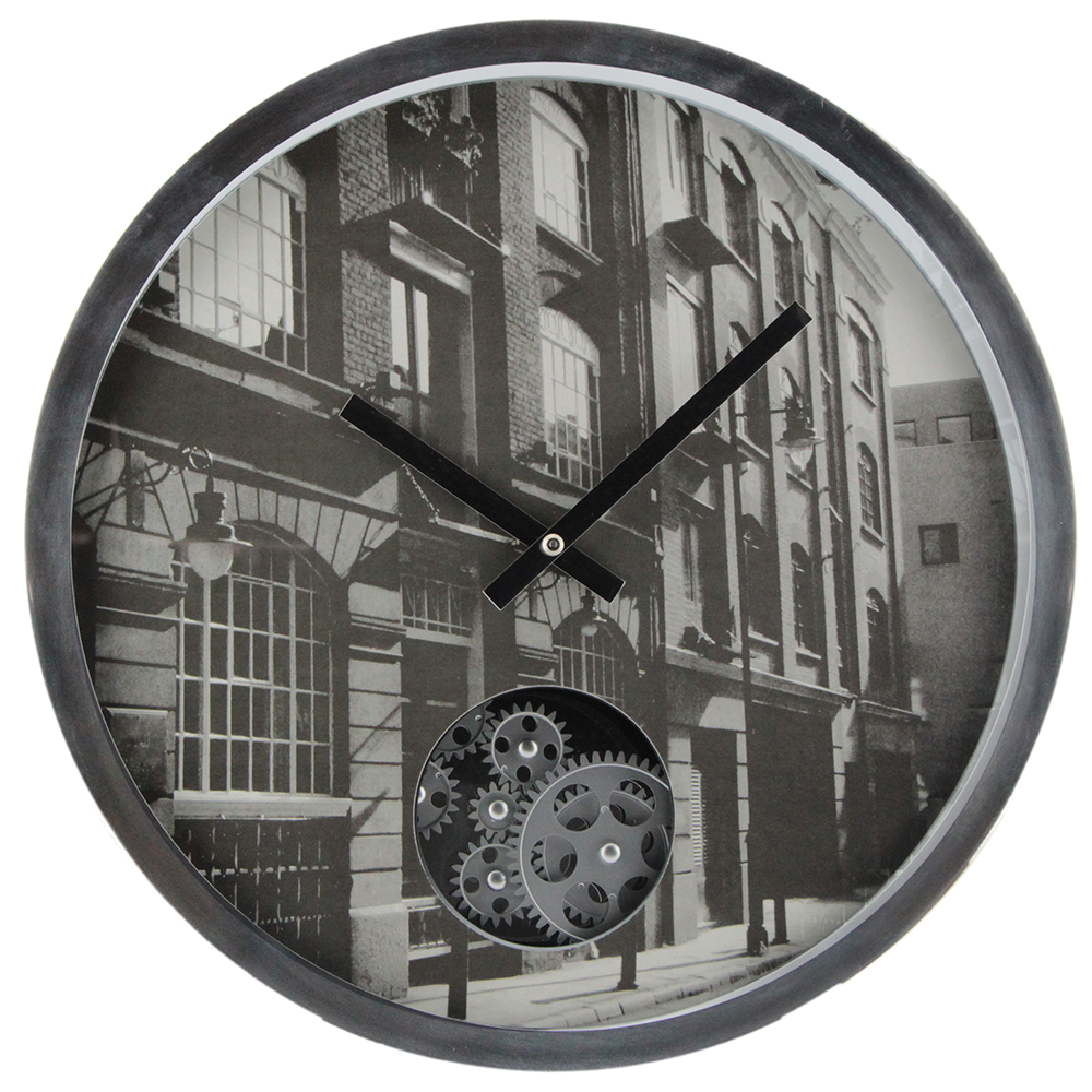 16 Inches Gear Walll Clock With A Picture
