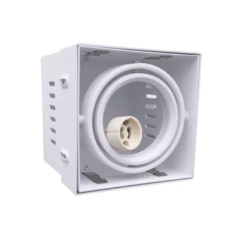 AR70 Single Head Trimless GU10 Downlight Fitting - Aluminum IP20 Fixture