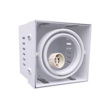 AR70 Single Head Trimless GU10 Downlight Fitting - Aluminum IP20 Fixture