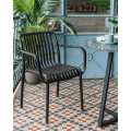 Stackable Plastic Outdoor Garden Chairs Weather-Resistant