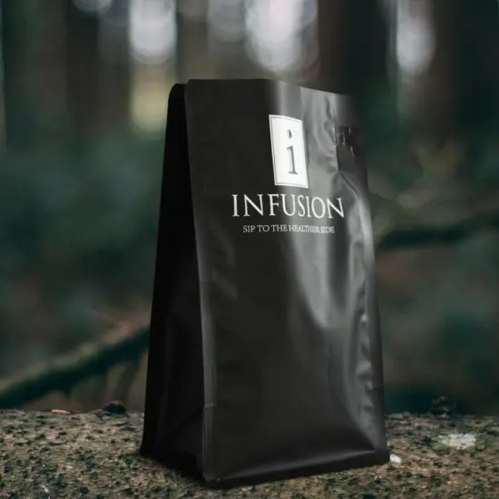 Foil Stand-Up Flat Bottom Coffee Packaging Bags With Valve