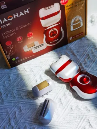 Haohan Female Red Rechargeable Epilator