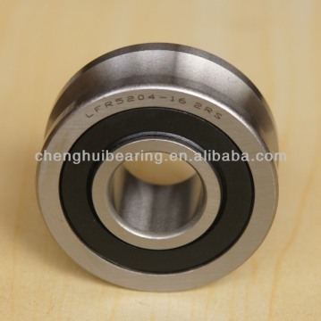 Penggelek trek dengan cincin luar yang diprofilkan LFR5204-16 NPP, ID 20mm, 52mm OD, Kawat Gage 16mm, Double Row, Meterai Getah di kedua-dua belah pihak