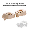 For 1/10 RC Axial SCX10 II 90046 90047 RC Car 2pcs Copper Steering Hubs Heavy Duty Steering Knuckle RC Car Accessories RC Parts