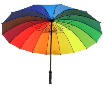 Promotional Rainbow Windproof Umbrella with Nice Shape and Big Frame