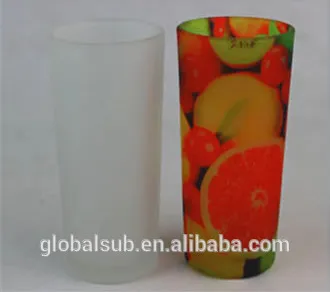 8 oz frosted Glass cup sublimation mug of your requirements in 2016