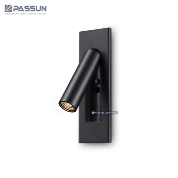 Moderne rotbare verchromte Aluminium-LED-Wand-montierte Nachtlampe