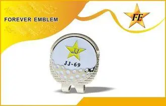 Stainless Steel , Zinc Alloy Golf Hat Clip Gold , Antique G