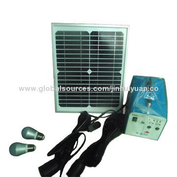 Solar Power System with 18V/10W Solar Panel, 12V/12Ah Lead-acid Battery and Charging Indicator