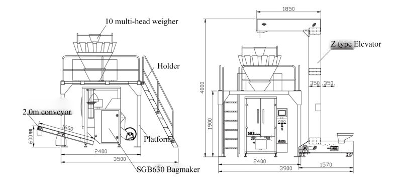 Walnut Vffs Fully Automatc Packaging Machine