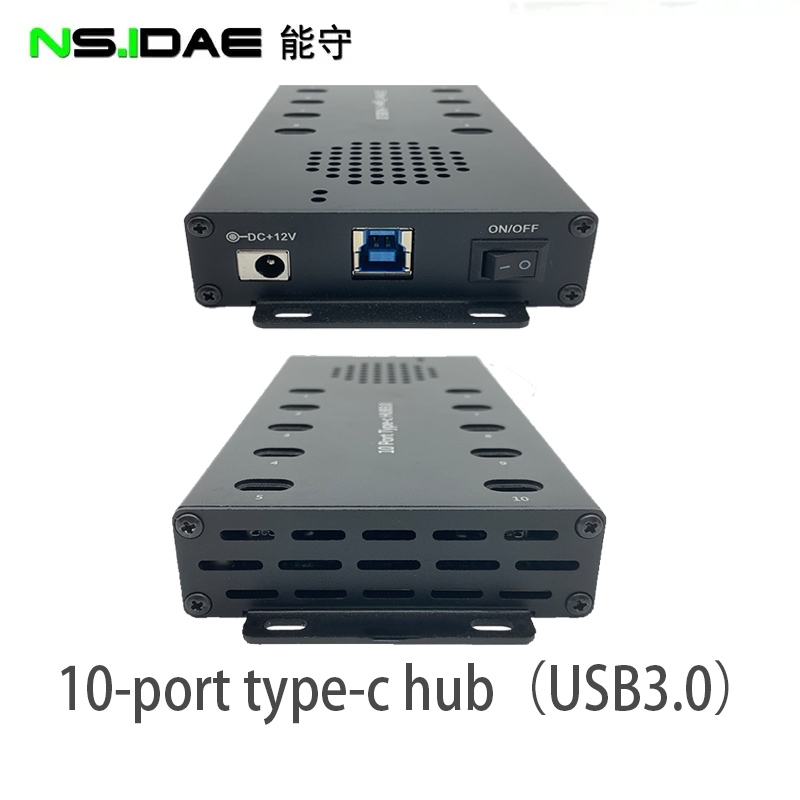 10-port type-c hubs at different angles