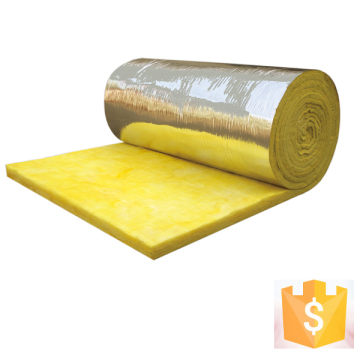 Guangzhou CE certificated fibre glass wool blanket with FSK aluminum foil