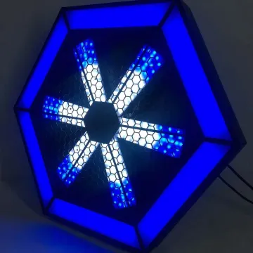 Infinite whirlwind LED fan light for stage decoration