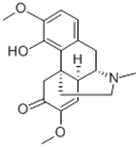 Morphinan-6-one,7,8-didehydro-4-hydroxy-3,7-dimethoxy-17-methyl-,( 57251937,9a,13a,14a)- CAS 115-53-7