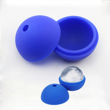 Custom Logo BPA-Free Ice Cream Cube Maker: 7.5cm Round Silicone Mold for Whisky and Ice Balls