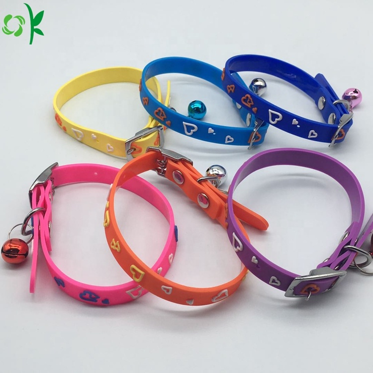 Wholesale Lovely Waterproof Silicone Pet Collars