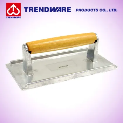 BBQ grill press wood handle cast aluminum bacon hamburger Steak Weight