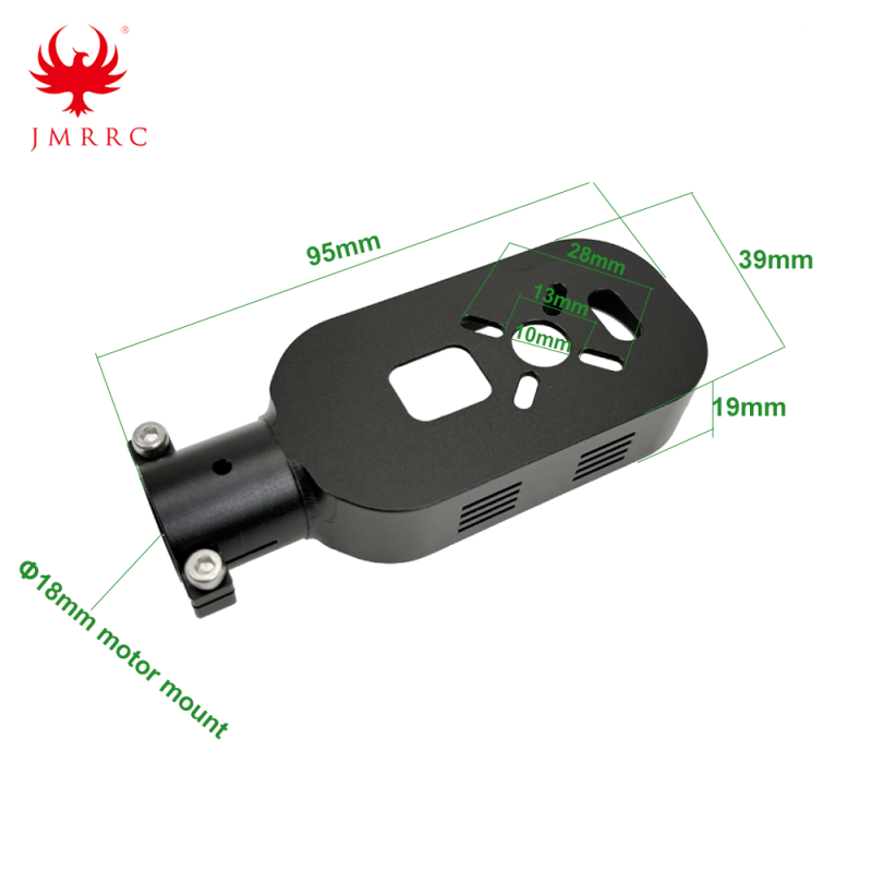NEW Aluminum Alloy OD18mm Motor Seat Carbon Tube Fixed Motor Mount Connector Holder Bracket Base for RC Plant UAV Drone Parts