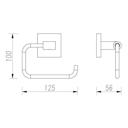 Polished Brass Bathroom Accessories Brass Wall Mounted Toilet Paper Holder in Chrome Supplier