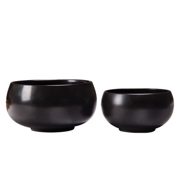 Japanese Restaurant Ceramic Black Rice Ramen Soup Noodle Bowl