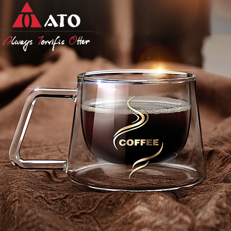 Double Glass Coffee Cup Wine Mug Tumbler Cup